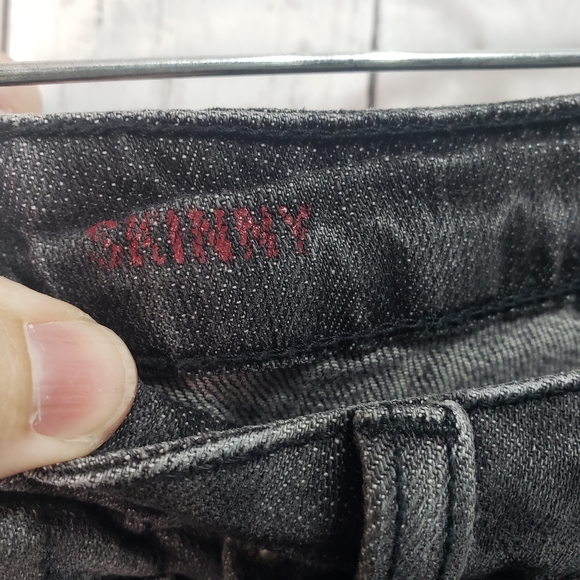 BDG Urban Outfitters Faded Mid-rise Black Skinny - Picture 5 of 6